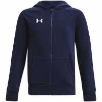 Under Armour Rival Fleece Full-Zip Hoodie Juniors Midnight Navy Детски суитчъри и блузи с качулки