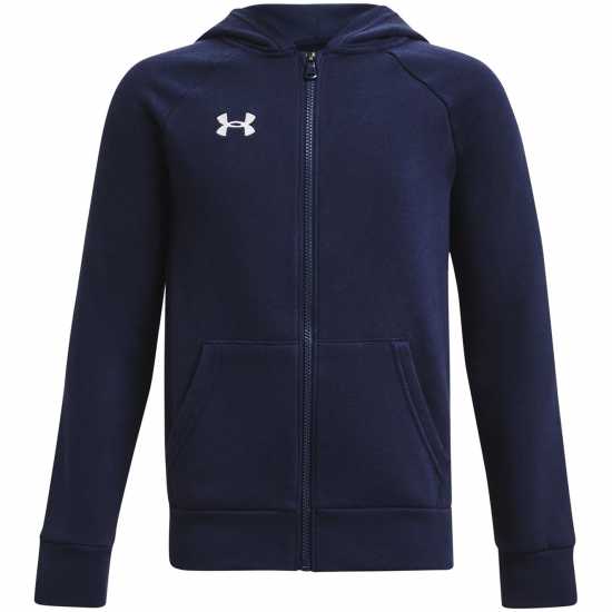 Under Armour Rival Fleece Full-Zip Hoodie Juniors Midnight Navy Детски суитчъри и блузи с качулки