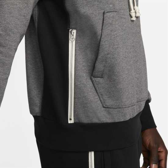 Nike Pullover Basketball Hoodie Charcoal/Black Мъжки суитчъри и блузи с качулки