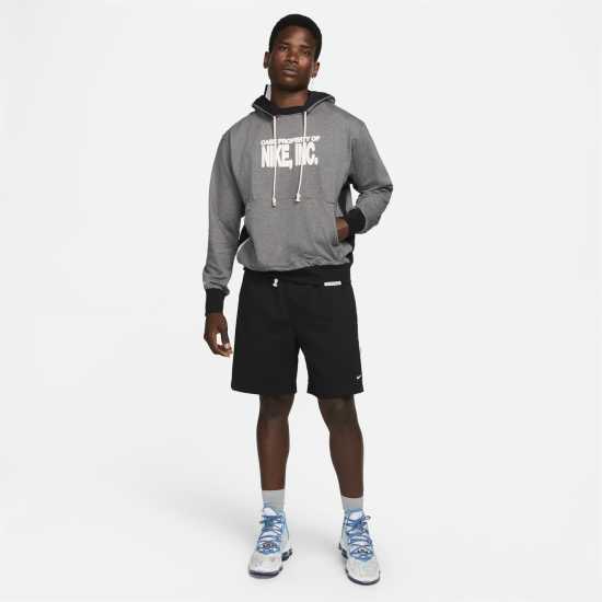 Nike Pullover Basketball Hoodie Charcoal/Black Мъжки суитчъри и блузи с качулки