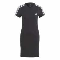 Adidas Essentials 3-Stripes Fitted Tee Dress Womens  Дамски поли и рокли
