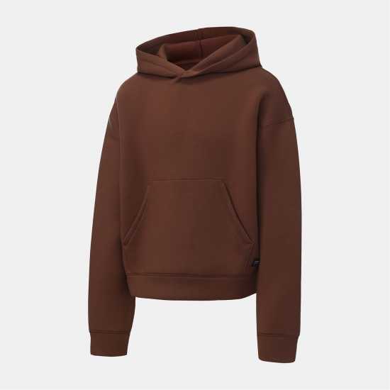 Firetrap Мъжки Суитшърт Scuba Hoody Mens Brown 