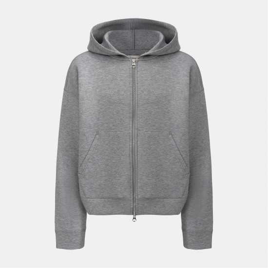 Firetrap Мъжки Суитшърт Scuba Full Zip  Hoody Mens Grey 