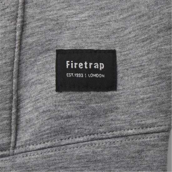 Firetrap Мъжки Суитшърт Scuba Full Zip  Hoody Mens Grey 
