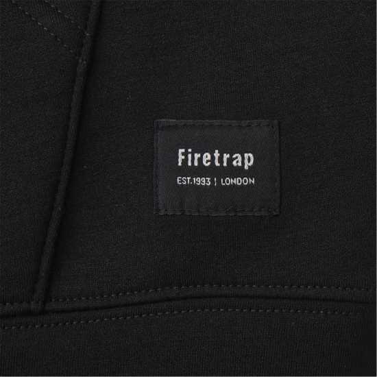 Firetrap Мъжки Суитшърт Scuba Full Zip  Hoody Mens Black 