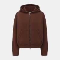 Firetrap Мъжки Суитшърт Scuba Full Zip  Hoody Mens Brown 