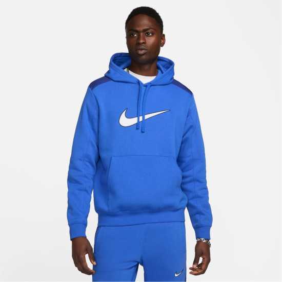 Nike Nsw Sport Fleece Hoodie Mens Royal Blue Мъжки суитчъри и блузи с качулки