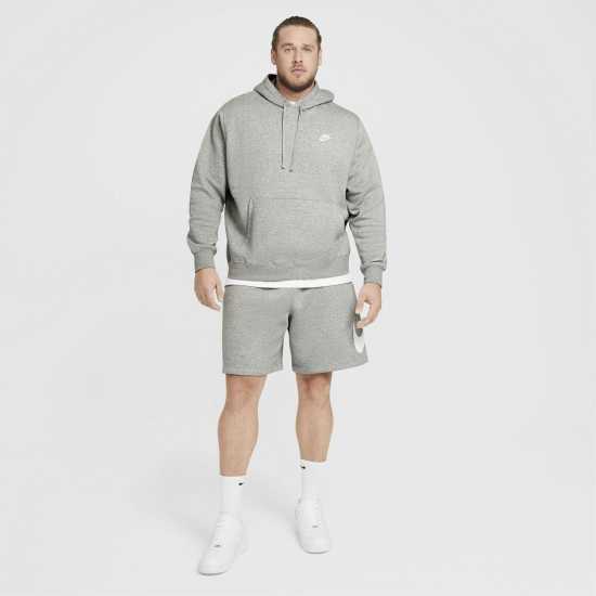 Nike Sportswear Club Fleece Pullover Hoodie Mens Сиво Nike Sportswear Club Fleece Pullover Hoodie Mens Сиво