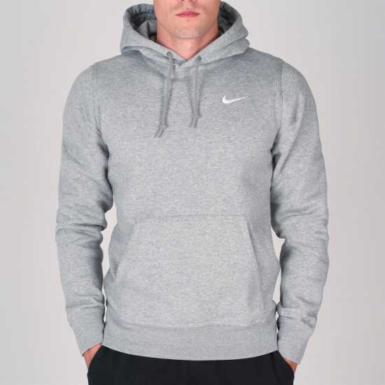 Nike Sportswear Club Fleece Pullover Hoodie Mens Сиво Nike Sportswear Club Fleece Pullover Hoodie Mens Сиво