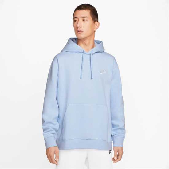 Nike Sportswear Club Fleece Pullover Hoodie Mens Ghost/White 