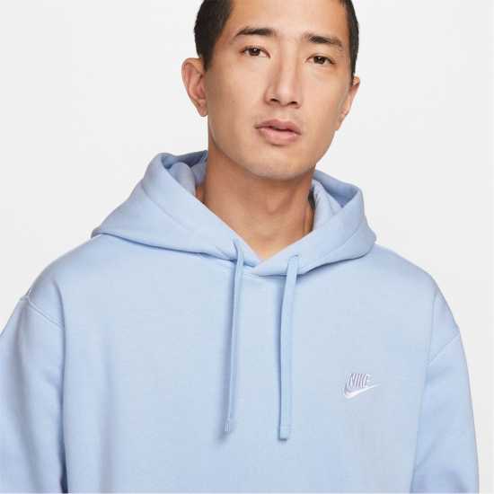 Nike Sportswear Club Fleece Pullover Hoodie Mens Ghost/White 