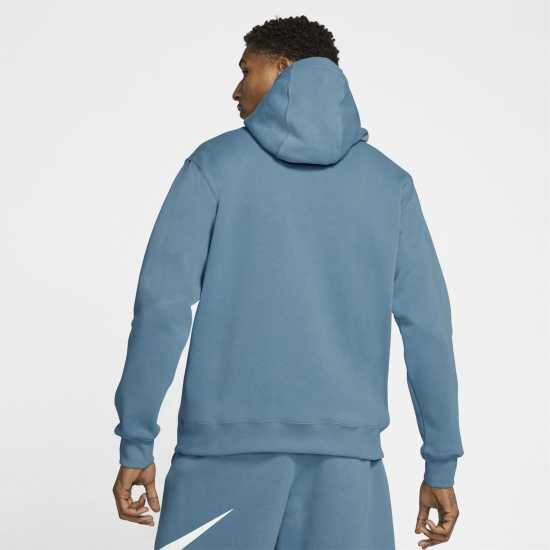 Nike Sportswear Club Fleece Pullover Hoodie Mens Navy/White 