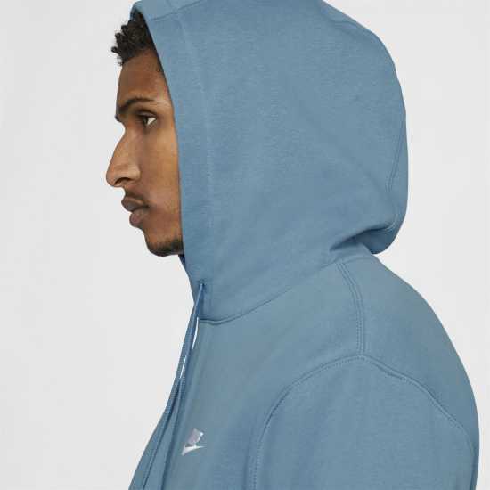 Nike Sportswear Club Fleece Pullover Hoodie Mens Navy/White 