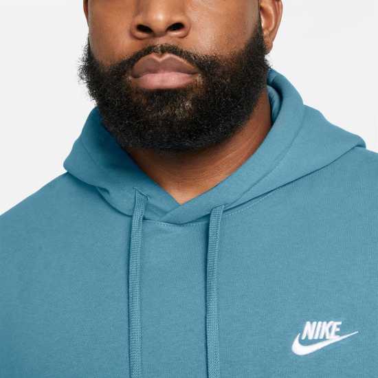 Nike Sportswear Club Fleece Pullover Hoodie Mens Navy/White 