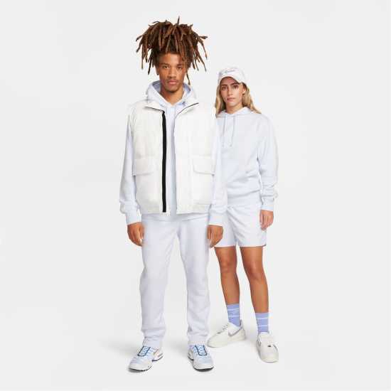 Nike Sportswear Club Fleece Pullover Hoodie Mens Grey/White Мъжки полар