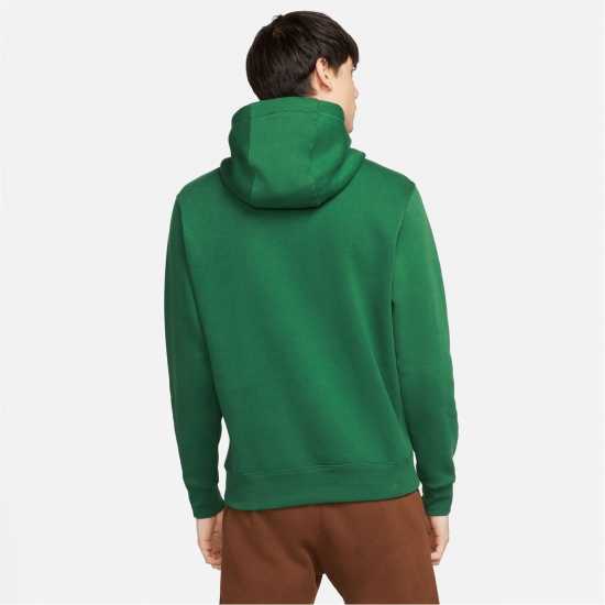 Nike Sportswear Club Fleece Pullover Hoodie Mens Olive/White Nike Sportswear Club Fleece Pullover Hoodie Mens Olive/White