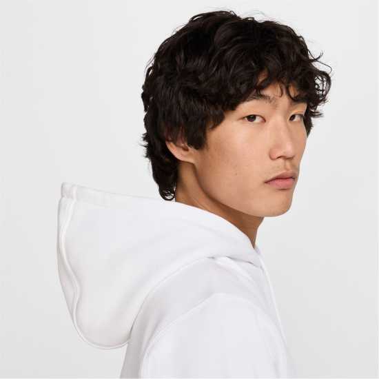 Nike Sportswear Club Fleece Pullover Hoodie Mens Бяло/Черно Мъжки суитчъри и блузи с качулки