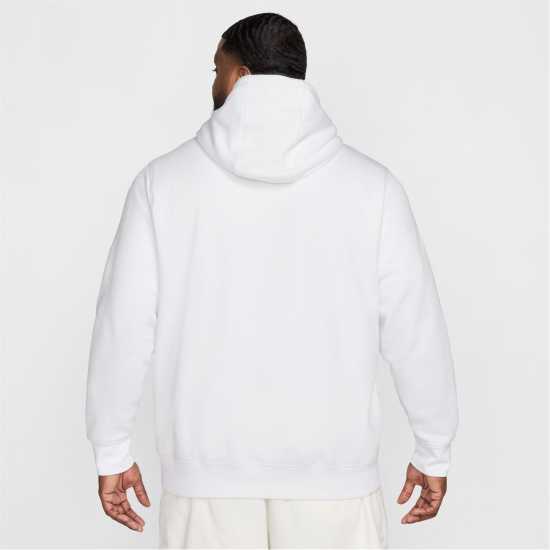 Nike Sportswear Club Fleece Pullover Hoodie Mens Бяло/Черно Мъжки суитчъри и блузи с качулки