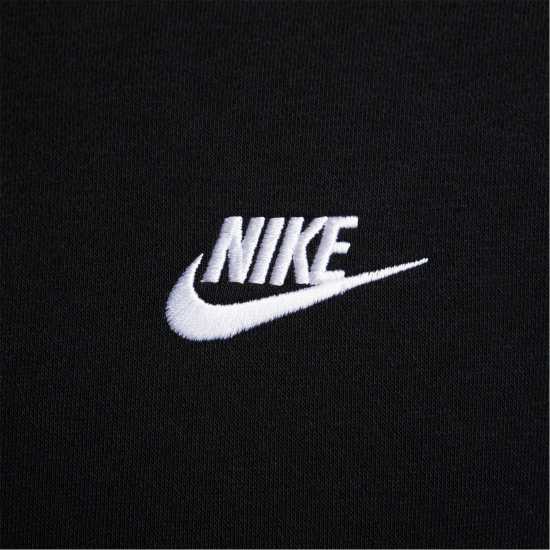 Nike Sportswear Club Fleece Pullover Hoodie Mens Black/White Мъжки суитчъри и блузи с качулки