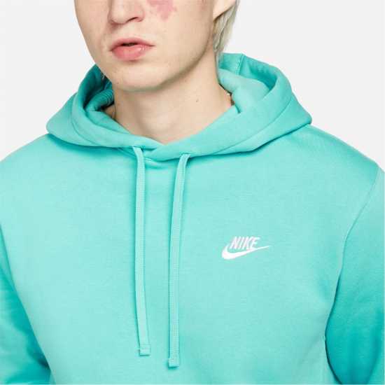 Nike Sportswear Club Fleece Pullover Hoodie Mens Игрално синьо/Бял Мъжки суитчъри и блузи с качулки