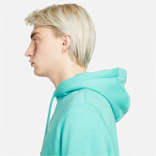 Nike Sportswear Club Fleece Pullover Hoodie Mens Игрално синьо/Бял Мъжки суитчъри и блузи с качулки