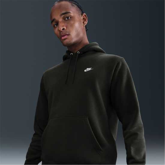 Nike Sportswear Club Fleece Pullover Hoodie Mens Sequoia 
