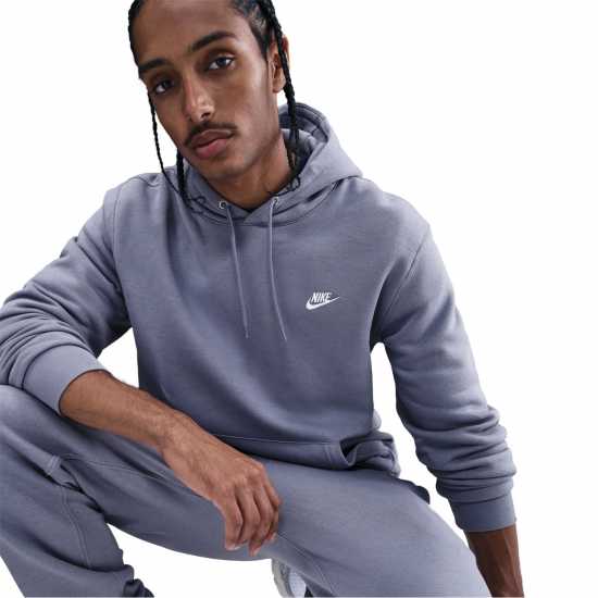Nike Sportswear Club Fleece Pullover Hoodie Mens World Indigo Мъжки суитчъри и блузи с качулки