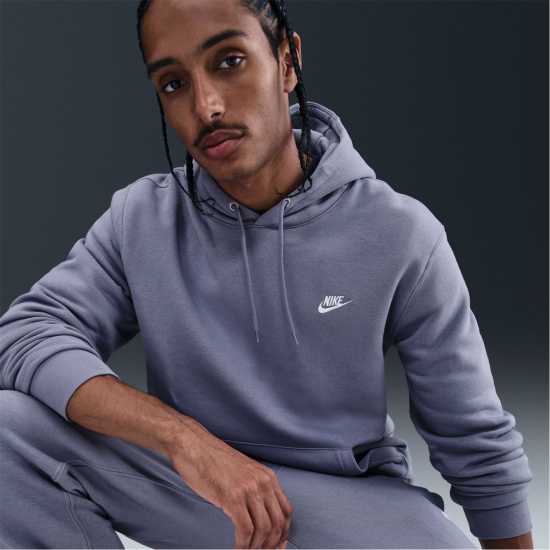 Nike Sportswear Club Fleece Pullover Hoodie Mens World Indigo Мъжки суитчъри и блузи с качулки
