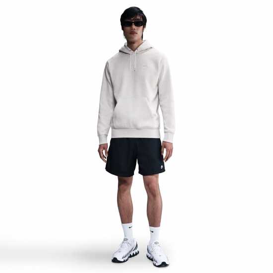 Nike Sportswear Club Fleece Pullover Hoodie Mens Birch Heather Nike Sportswear Club Fleece Pullover Hoodie Mens Birch Heather