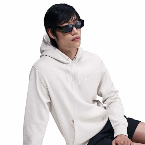 Nike Sportswear Club Fleece Pullover Hoodie Mens Birch Heather Nike Sportswear Club Fleece Pullover Hoodie Mens Birch Heather