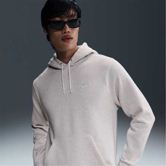 Nike Sportswear Club Fleece Pullover Hoodie Mens Birch Heather Nike Sportswear Club Fleece Pullover Hoodie Mens Birch Heather