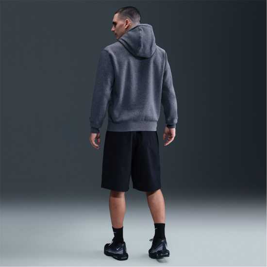 Nike Sportswear Club Fleece Pullover Hoodie Mens Въглен/Желязо/Бял 