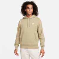 Nike Sportswear Club Fleece Pullover Hoodie Mens Olive/White
