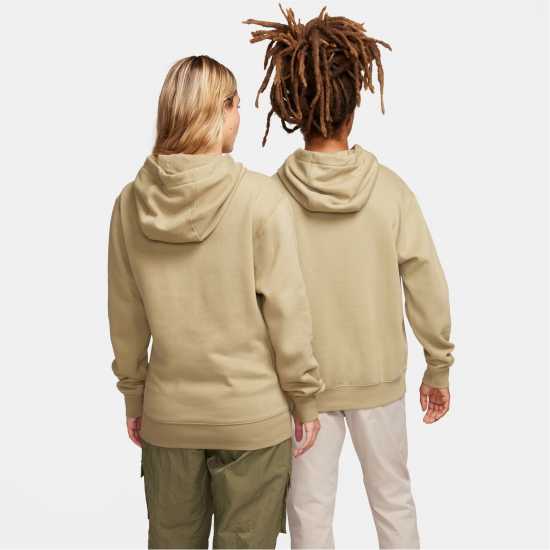 Nike Sportswear Club Fleece Pullover Hoodie Mens Olive/White Nike Sportswear Club Fleece Pullover Hoodie Mens Olive/White