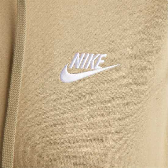 Nike Sportswear Club Fleece Pullover Hoodie Mens Olive/White Мъжки полар