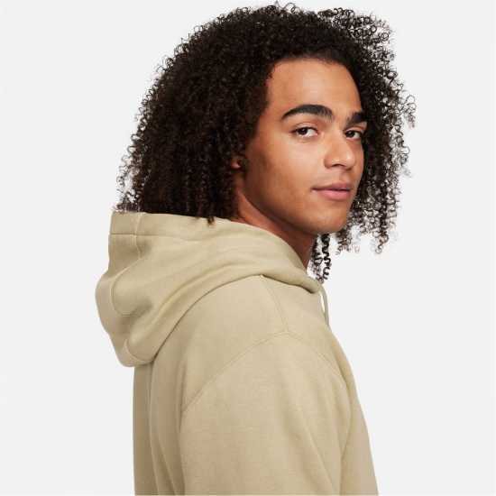 Nike Sportswear Club Fleece Pullover Hoodie Mens Olive/White Nike Sportswear Club Fleece Pullover Hoodie Mens Olive/White
