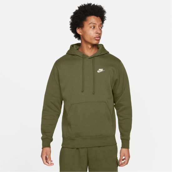 Nike Sportswear Club Fleece Pullover Hoodie Mens Green Tall Мъжки суитчъри и блузи с качулки