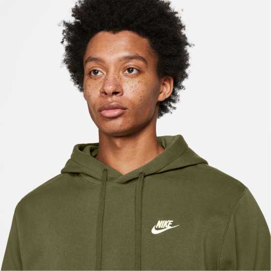 Nike Sportswear Club Fleece Pullover Hoodie Mens Green Tall Мъжки суитчъри и блузи с качулки
