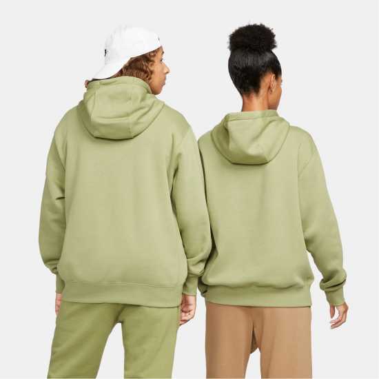 Nike Sportswear Club Fleece Pullover Hoodie Mens Green/White Мъжки суитчъри и блузи с качулки