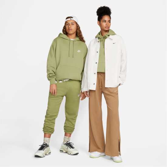 Nike Sportswear Club Fleece Pullover Hoodie Mens Green/White Мъжки суитчъри и блузи с качулки