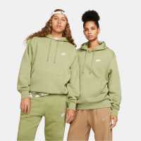 Nike Sportswear Club Fleece Pullover Hoodie Mens Сосна/Бял Мъжки суитчъри и блузи с качулки