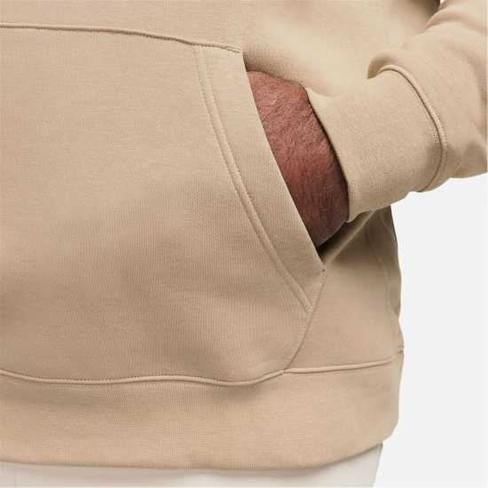 Nike Sportswear Club Fleece Pullover Hoodie Mens Хаки/Бяло Мъжки суитчъри и блузи с качулки