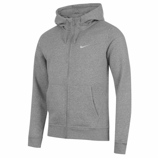 Nike Sportswear Club Fleece Men's Full-Zip Hoodie Сиво Мъжки суитчъри и блузи с качулки