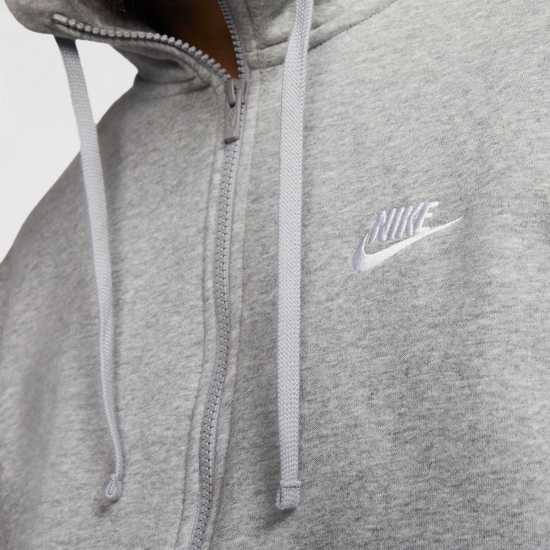 Nike Sportswear Club Fleece Men's Full-Zip Hoodie Сиво Мъжки суитчъри и блузи с качулки