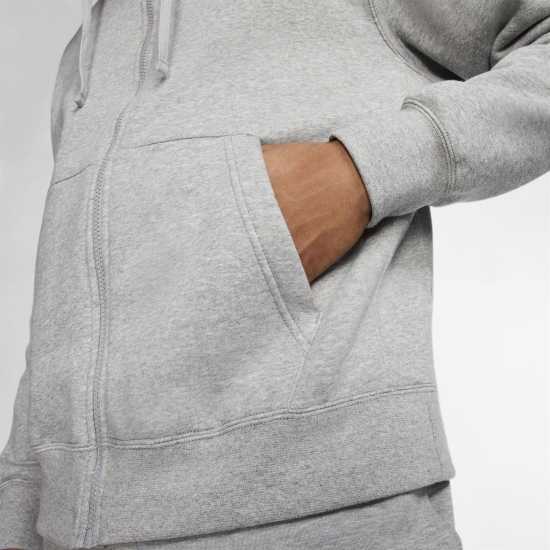 Nike Sportswear Club Fleece Men's Full-Zip Hoodie Сиво Мъжки суитчъри и блузи с качулки