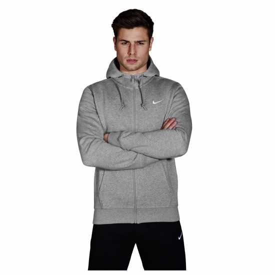 Nike Sportswear Club Fleece Men's Full-Zip Hoodie Сиво Мъжки суитчъри и блузи с качулки