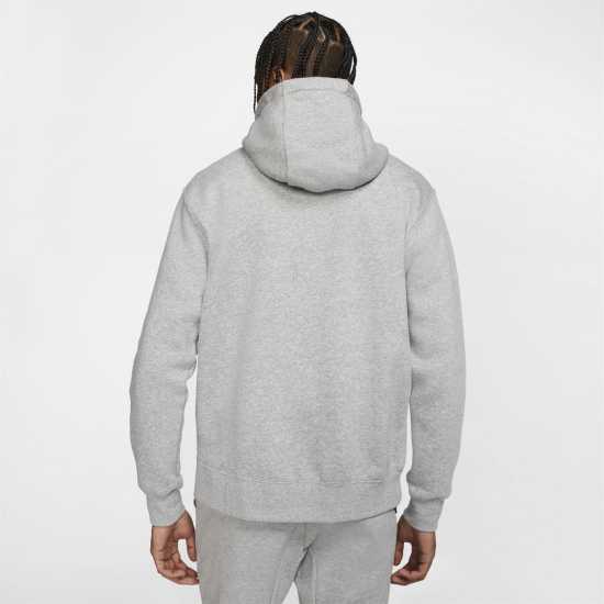 Nike Sportswear Club Fleece Men's Full-Zip Hoodie Сиво Мъжки суитчъри и блузи с качулки