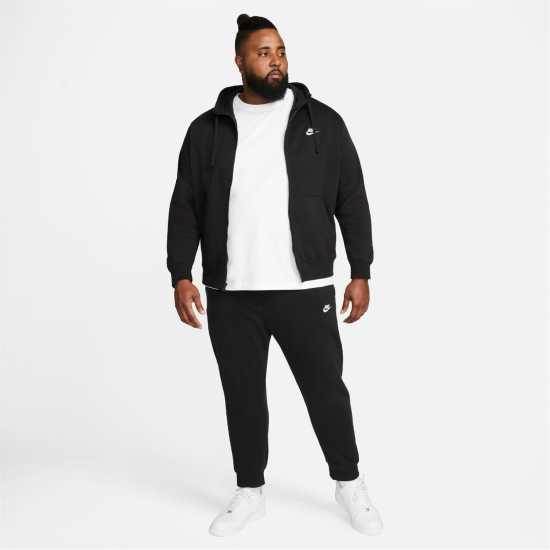 Nike Sportswear Club Fleece Men's Full-Zip Hoodie Черно 