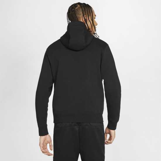 Nike Sportswear Club Fleece Men's Full-Zip Hoodie Черно 