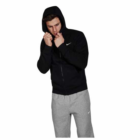 Nike Sportswear Club Fleece Men's Full-Zip Hoodie Черно 